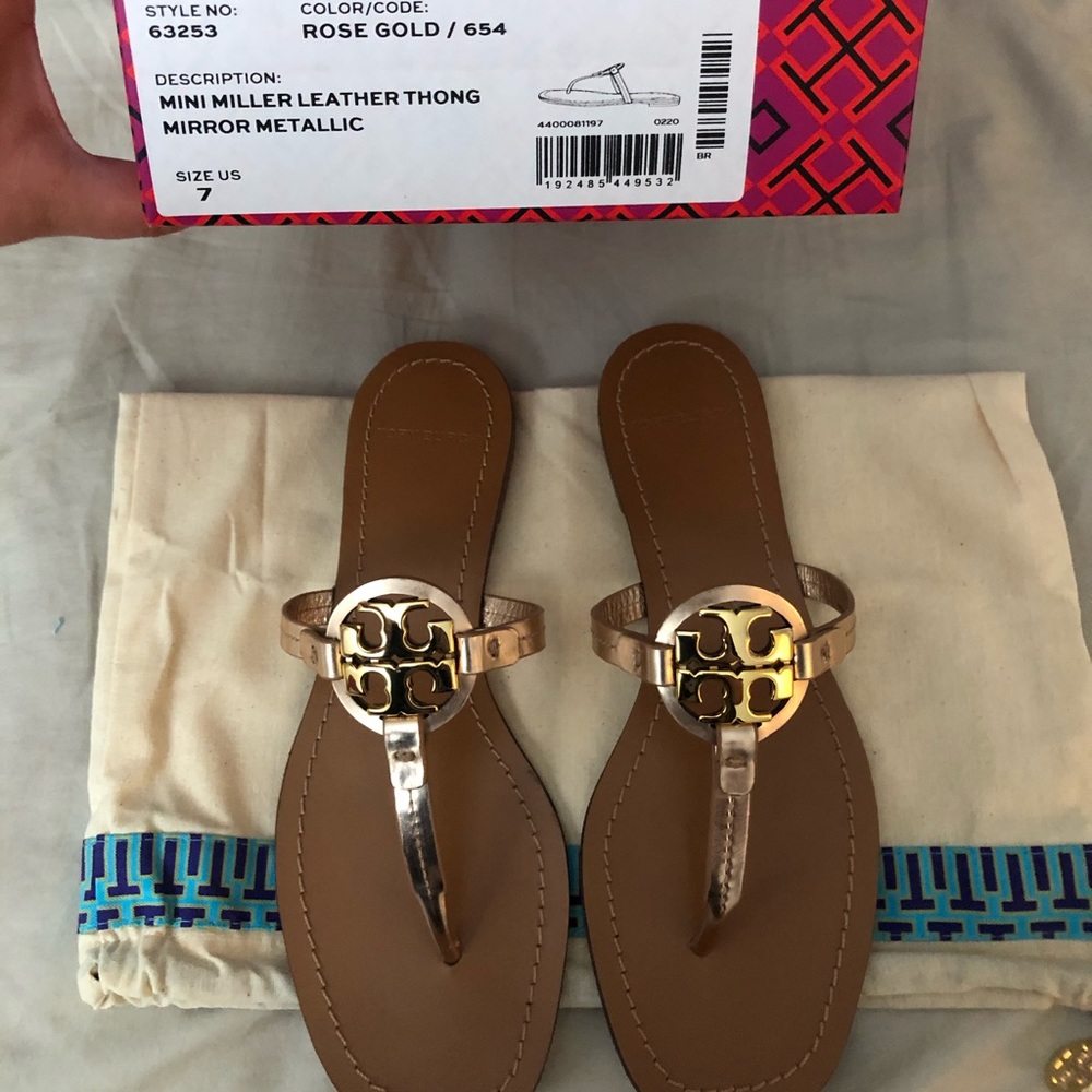 **SOLD** Tory Burch Mini Miller Rose Gold NIB